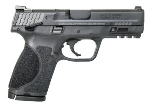 Smith & Wesson LE 11677 M&P 9 M2.0 Compact 9mm Luger Double 4" TS 15+1 Black Interchangeable Backstrap Grip Black Polymer Frame Black Armornite Stainless Steel Slide