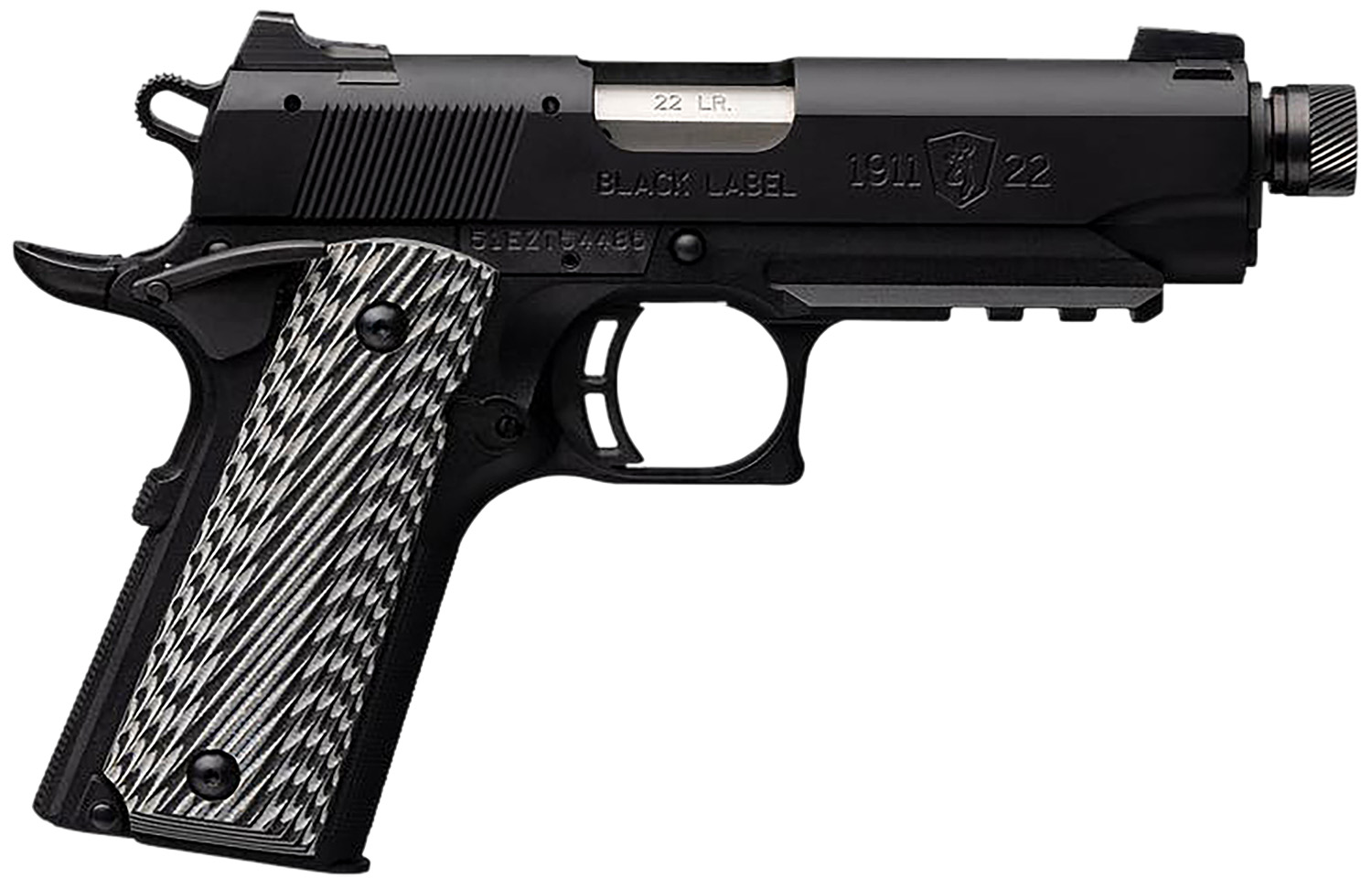Browning 1911 22 Black Label Compact Threaded Browning 1911 22 Black Label Compact Threaded | Golden Brothers Co