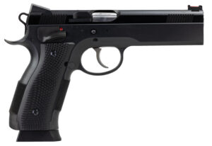 CZ-USA 91731 A01-LD 9mm Luger pistol match grade bull barrel steel frame blued finish | Shop Golden Brothers Co.