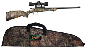 Crickett KSA2163BSC Youth Package .22 LR bolt action rifle Mossy Oak Break-Up stock with scope | Shop Golden Brothers Co