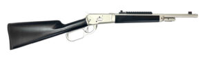 Taylors & Company 220097 1892 Alaskan Take-Down 44 Rem Mag Caliber with 5+1 Capacity, 16.50" Barrel, Matte Chrome Metal Finish & SoftTouch Black Synthetic Stock Right Hand (Full Size)