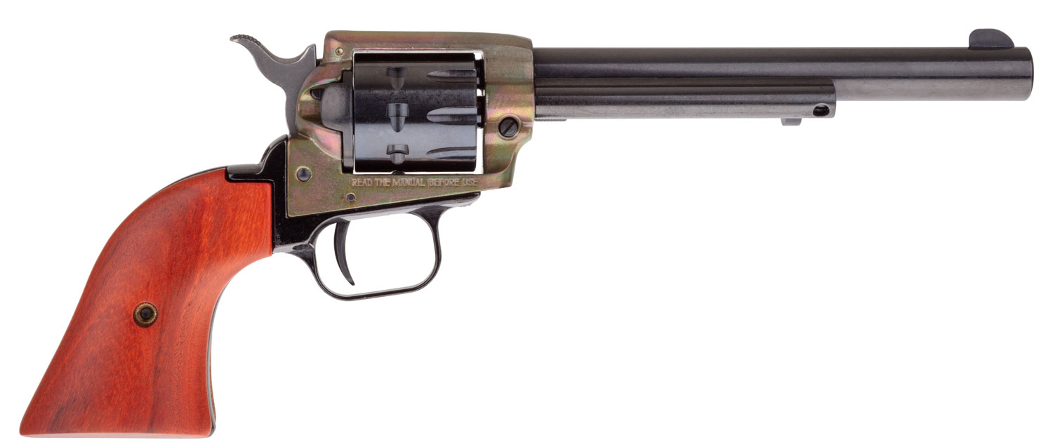 Heritage Rough Rider .22 LR 6.5 Revolver Heritage Mfg RR22999CH6 Rough Rider .22 LR revolver 6.5 inch barrel cocobolo grips | Shop Golden Brothers Co.