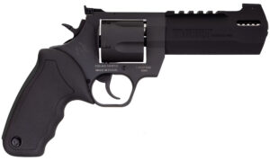 Taurus 2-440051RH Raging Hunter 44 Rem Mag Caliber with 5.12" Picatinny Rail/Ported Barrel, 6rd Capacity Matte Black Oxide Finish Cylinder, Matte Black Oxide Finish Steel Frame & Black Rubber Grip