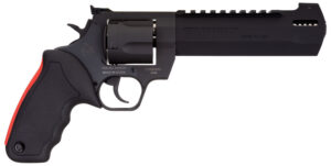 Taurus 2454061RH Raging Hunter 454 Casull 5rd 6.75" Matte Black Oxide Steel Black Rubber with Integrated Red Cushion Insert Grip