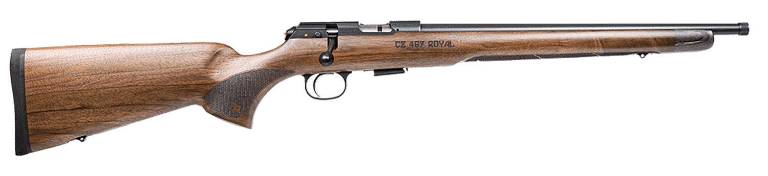 CZ 457 Royal .22 LR Rifle threaded barrel bolt action rimfire walnut stock CZ 457 Royal .22 LR Rifle threaded barrel bolt action rimfire walnut stock | Shop Golden Brothers Co.