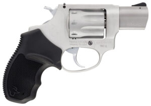 Taurus 2942029 942 22 LR 8rd 2" Barrel, Overall Matte Finish Stainless Steel & Finger Grooved Black Polymer Grip