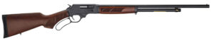 Henry H018G410 Side Gate Full Size 410 Bore Lever 2.50" 6+1 24" Blued Steel Barrel, Blued Drilled & Tapped Steel Receiver, Fixed American Walnut Wood Stock, Right Hand