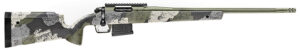 Springfield Armory BAW92265CMG Model 2020 WayPoint 6.5 Creedmoor 5+1 Cap 22" Mil-Spec Green Cerakote Rec/Barrel Evergreen Camo Carbon Fiber Hybrid Profile with M-LOK Stock Right Hand (Full Size)