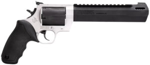 Taurus 2460085RH Raging Hunter 460 S&W Mag 5rd 8.37" Matte Black Oxide Cylinder & Barrel Matte Stainless Steel Frame Black Rubber with Integrated Cushion Insert Grip