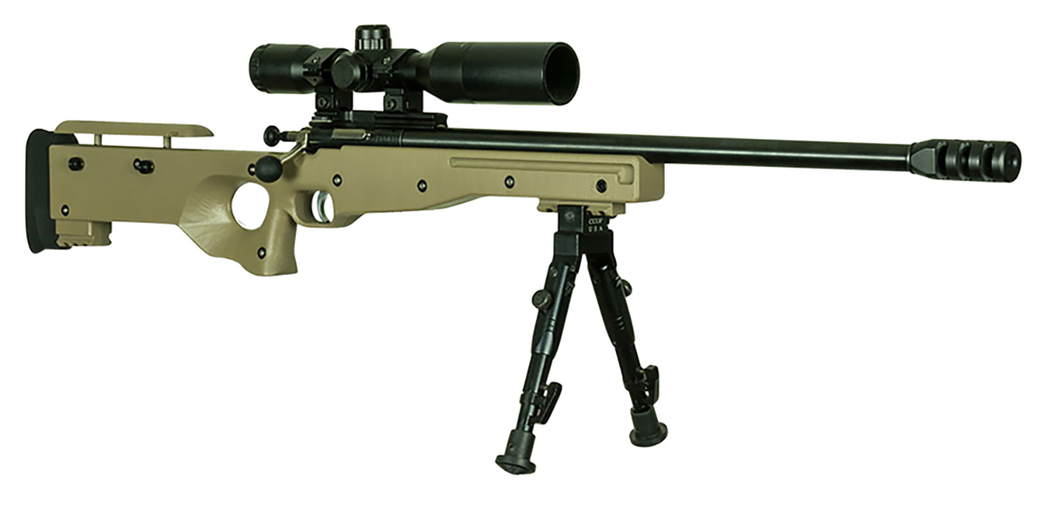 Crickett KSA2157 Precision .22 Mag Rifle Crickett KSA2157 Precision .22 Mag youth bolt action rifle Flat Dark Earth thumbhole stock | Shop Golden Brothers Co
