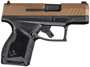 Taurus 1GX4M93E GX4 Micro-Compact 9mm Luger Caliber with 3.06" Barrel, 11+1 Capacity, Black Finish Frame, Serrated Coyote Cerakote Steel Slide & Interchangeable Backstrap Grip Includes 2 Mags