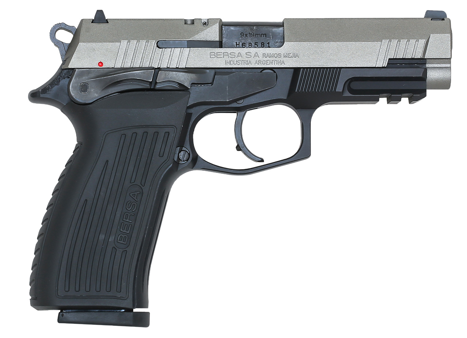 Bersa TPR 9mm Full Size Nickel Handgun Bersa TPR 9mm Full Size Nickel Handgun | Golden Brothers Co