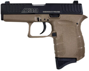 Diamondback DB9 Gen4 Micro Compact 9mm pistol with flat dark earth nitride slide | Golden Brothers Co.