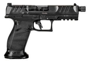 Walther Arms 2842521 PDP Pro SD 9mm Luger 18+1 5.10" Threaded Barrel, Black, Optic Cut/Serrated Slide, Polymer Frame with Pic. Rail, Performance Duty Grip, Flared Magwell