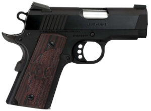 Colt Defender Compact 9mm 1911 pistol with black cherry G10 grips | Shop Golden Brothers Co
