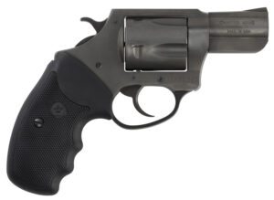 Charter Arms 64420 Bulldog Large 44 S&W Spl 5 Shot, 2.50" Black Nitride Steel Barrel, Cylinder & Frame w/Black Finger Grooved Rubber Grip, Exposed Hammer