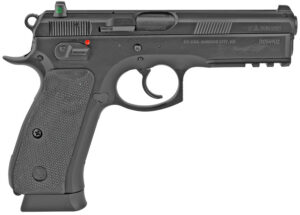 CZ 75 SP-01 9mm Luger Pistol with steel frame 4.60 inch barrel Picatinny rail Shop Golden Brothers Co.