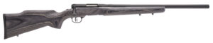 Savage Arms 96970 B.MAG Full Size 17 WSM 8+1 22" Matte Black Heavy Barrel, Matte Black Drilled & Tapped Carbon Steel Receiver, Satin Gray Varmint Beavertail Laminate Stock, Right Hand