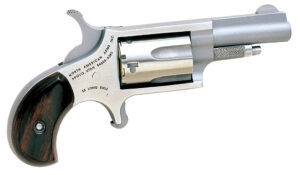 North American Arms 22LLR Mini-Revolver 22 LR 5 Shot 1.63" Stainless Steel Barrel, Frame & Cylinder, Rosewood Birdshead Grip Exposed Hammer