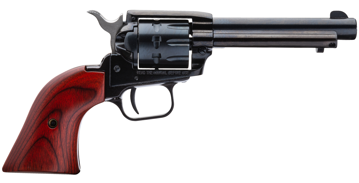 Heritage Rough Rider 22LR 22WMR Revolver Heritage Rough Rider .22 LR / .22 WMR revolver 4.75 inch barrel cocobolo grip 9 shot | Shop Golden Brothers Co.