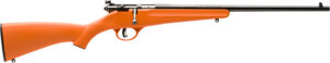 Savage Arms 13810 Rascal Youth 22 LR 1rd 16.13" Matte Black Sporter Barrel, Matte Black Carbon Steel Receiver, Orange Fixed Synthetic Stock, Right Hand
