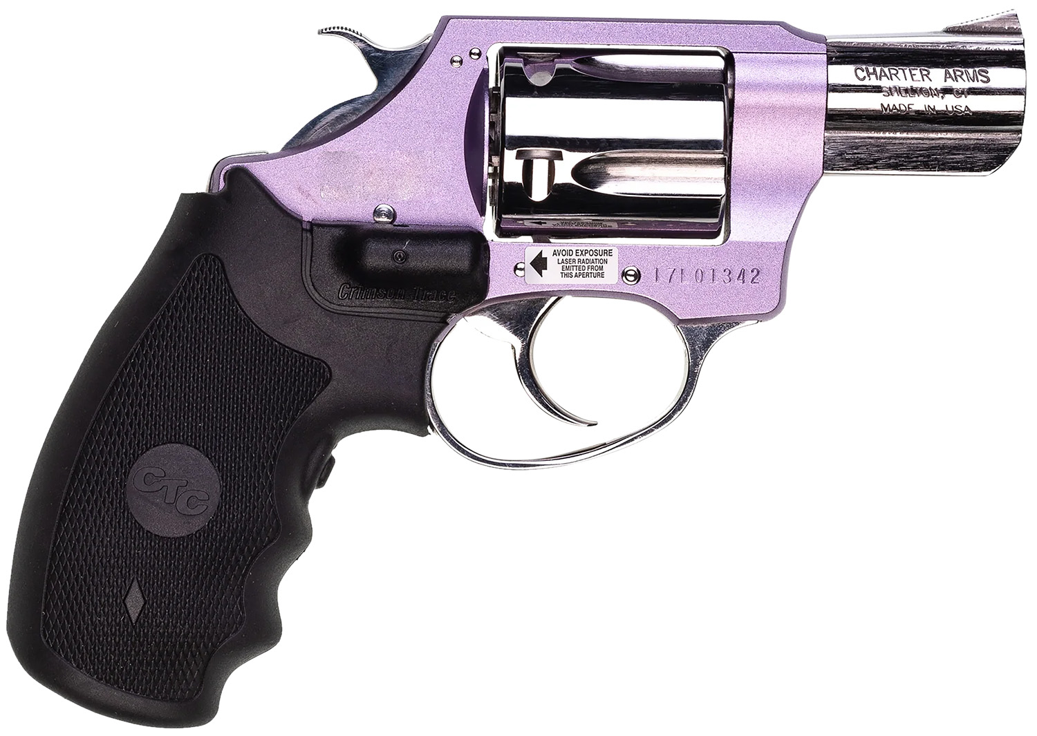 Charter Arms Chic Lady Lavender 38 Laser Grip Revolver Charter Arms Chic Lady Lavender 38 Laser Grip Revolver | Golden Brothers Co