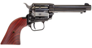 Heritage Mfg RR22B4 Rough Rider 22 LR 6 Shot, 4.75" Black Steel Barrel, Black Zinc Alloy Frame, Black Cylinder Cocobolo Grip, Hammer/Thumb Safety, Exposed Hammer
