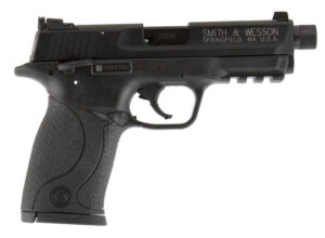 Smith & Wesson 10199 M&P Compact 22 LR 3.50" Threaded Barrel 10+1, Black Polymer Frame With Picatinny Acc. Rail, Black Armornite Aluminum Slide, Ambidextrous Manual Safety