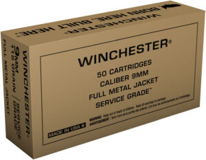 Winchester 9mm 115gr FMJ Service Grade Ammo | Golden Brothers Co