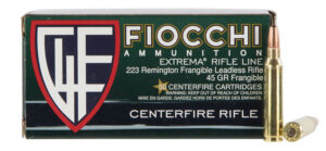 Fiocchi 223FRANG Extrema 223Rem 45gr Lead Free Frangible 50 Per Box/20 Case