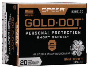 Speer 9MM +P 124GR Gold Dot Short Barrel | Golden Brothers Co
