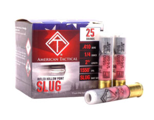 ATI ATIAC410R Shotshell 410Gauge 2.50" 1/4oz Slug Shot 25 Per Box/10 Case