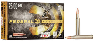 Federal P2506H Premium 25-06Rem 100gr Barnes TSX 20 Per Box/10 Case