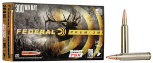 Federal P300WP Premium 300WinMag 180gr Barnes TSX 20 Per Box/10 Case