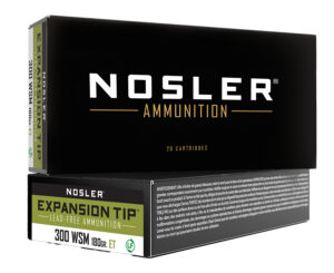 Nosler 40152 E-Tip 300WSM 180gr E Tip Lead Free 20 Per Box/10 Case