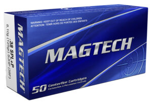 Magtech 38F Range/Training 38Special+P 125gr Semi Jacketed Hollow Point 50 Per Box/20 Case