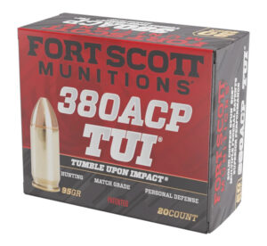 Fort Scott .380 ACP 95gr TUI Solid Copper Ammo | Golden Brothers Co