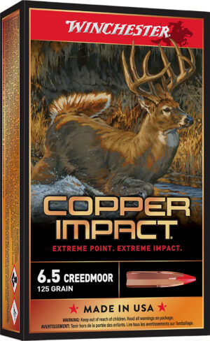 Winchester 6.5 Creedmoor 125gr Copper Impact Ammo | Golden Brothers Co