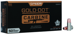 Speer 59GDC1 Gold Dot 9mmLuger 135gr Hollow Point 50 Per Box/20 Case
