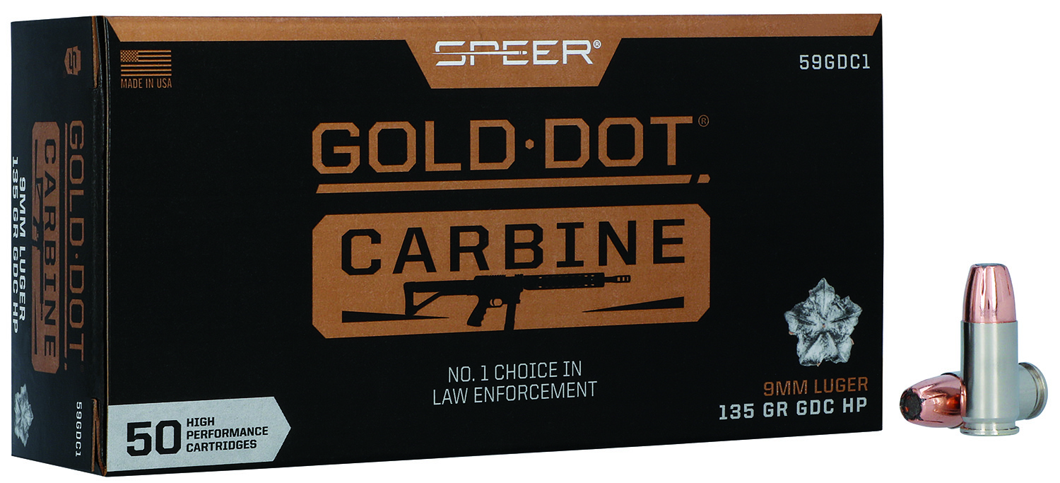 Speer 9mm 135gr Gold Dot HP Ammo for Defense