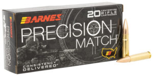 Barnes Bullets 32134 Precision Match 300Blackout 220gr Match Burner OTM BT 20 Per Box/10 Case