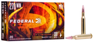 Federal F270FS1 Fusion 270Win 130gr Bonded Soft Point 20 Per Box/10 Case