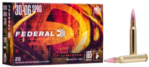 Federal F3006FS2 Fusion 30-06Springfield 165gr Bonded Soft Point 20 Per Box/10 Case
