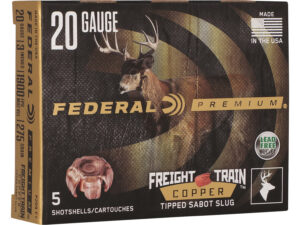 Federal P209FT Premium Freight Train 20Gauge 3" SlugShot 5 Per Box/10 Case