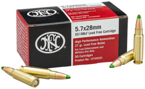 FN 10700020 High Performance 5.7x28mm 27gr Jacketed Hollow Point 50 Per Box/40 Case
