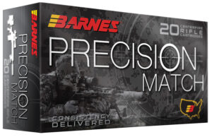 Barnes Bullets 32017 Precision Match 223Rem 55gr Match Burner OTM BT 20 Per Box/10 Case