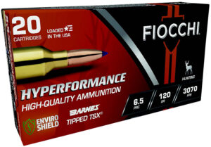 Fiocchi 65PRCTT Hyperformance 6.5PRC 120gr Barnes Tipped TSX 20 Per Box/10 Case