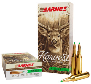 Barnes Bullets 32398 Harvest 243Win 90gr Sierra Tipped GameKing 20 Per Box/10 Case