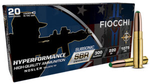 Fiocchi 300BKSBS Hyperformance 300Blackout 220gr Nosler BT 20 Per Box/10 Case