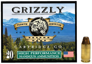 Grizzly Ammo GC38A1 380ACP+P 90gr Jacketed Hollow Point 20 Per Box/10 Case